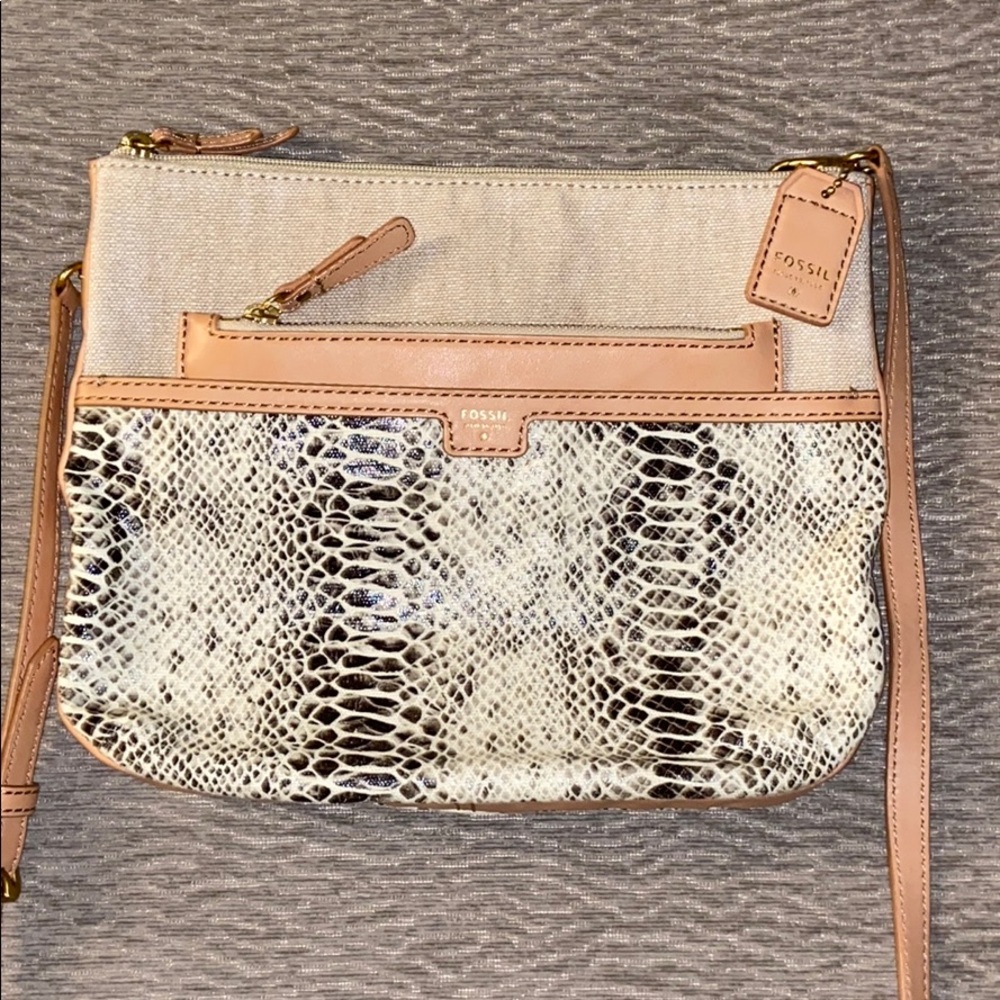 Fossil Crossbody Snakeskin Purse - Picture 2 of 8